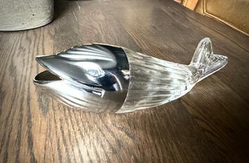 Walvis Dolfijn noten dispenser curiosa brocante vintage vis beschikbaar voor biedingen