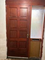 Luxe zware voordeur merbau, Ophalen, 80 tot 100 cm, 215 cm of meer, Hout