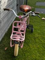 Roze Meisjesfiets 14 inch met duwstang en zijwieltjes, Ophalen of Verzenden, Zo goed als nieuw, 14 inch of minder, Handrem