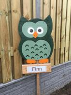 Geboortebord UILTJE jongen meisje babyspullen huur huren, Ophalen, Zo goed als nieuw, Geboortebord