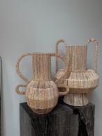 Rieten Vazen Set - Organische Vormen, Overige materialen, Overige kleuren, 50 tot 75 cm, Ophalen of Verzenden