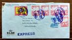 KLM Royal Class express envelop met getypt adres, Verzenden, Envelop
