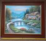 Leuk schilderij op canvas, Antiek en Kunst, Kunst | Schilderijen | Klassiek, Ophalen of Verzenden