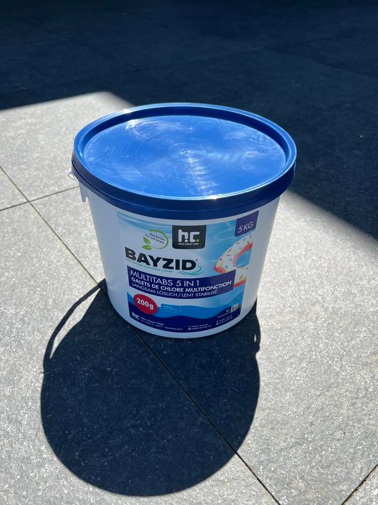Chloortabletten 5in1 200gram per tablet 5kg emmer, Tuin en Terras, Zwembad-toebehoren, Nieuw, Reinigingsmiddel, Ophalen of Verzenden