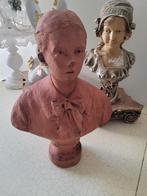 aardewerk borstbeeld jongen, Antiek en Kunst, Curiosa en Brocante, Ophalen of Verzenden