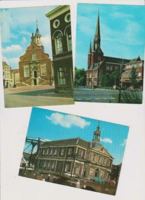 ansichtkaarten Lisse, Schiedam, Zaandam, Monnickendam, Verzamelen, Ansichtkaarten | Nederland, Ophalen of Verzenden