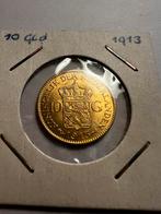 “Gouden tientje” 10 Gulden Goud 1913 Wilhelmina., Postzegels en Munten, Munten | Nederland, Koningin Wilhelmina, Losse munt, 10 gulden