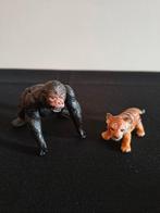 Gorilla en tijger welpje, Ophalen of Verzenden, Zo goed als nieuw, Wild dier, Beeldje of Figuurtje