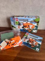 Lego Minecraft. Vossenhut. 21178, Ophalen of Verzenden, Zo goed als nieuw, Complete set, Lego