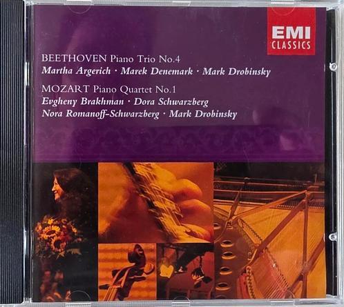 Beethoven & Mozart - Argerich, Denemark, Drobinsky e.a., Cd's en Dvd's, Cd's | Klassiek, Zo goed als nieuw, Kamermuziek, Classicisme