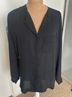 Nette zwarte voile dames blouse maat M, Ophalen of Verzenden, Zo goed als nieuw, Maat 38/40 (M), Zwart