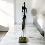 Afrikaanse Tribale Benin Abstracte Man Bronzen Sculptuur., Ophalen of Verzenden, Brons