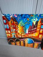 Schilderij Amsterdamse Gracht 75x75, Ophalen
