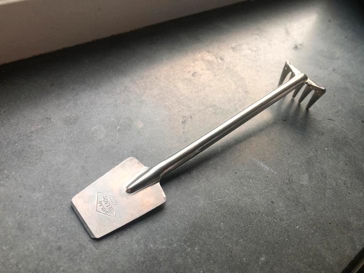 Miniatuur reclamevoorwerp schep hark combi - Polar Helios, Verzamelen, Merken en Reclamevoorwerpen, Gebruikt, Overige typen, Ophalen of Verzenden