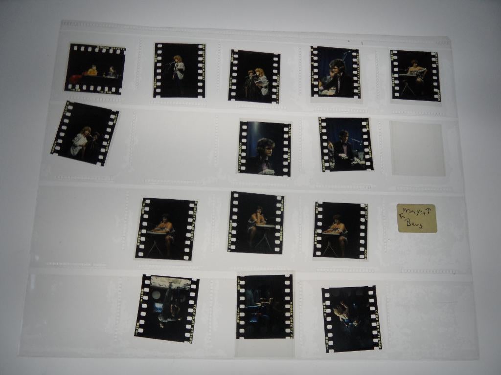 dia 13x  artiesten in jaren 80  maya  berg ????, Verzenden, 1980 tot heden, Foto, Zo goed als nieuw