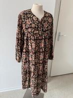 Zwarte pragt jurk blockprint, Kleding | Dames, Maat 38/40 (M), Zwart, Nieuw, Ophalen of Verzenden