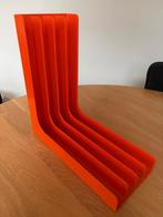 Vintage platenhouder LP vinyl oranje, Ophalen of Verzenden, Zo goed als nieuw, Kunststof, Cd's