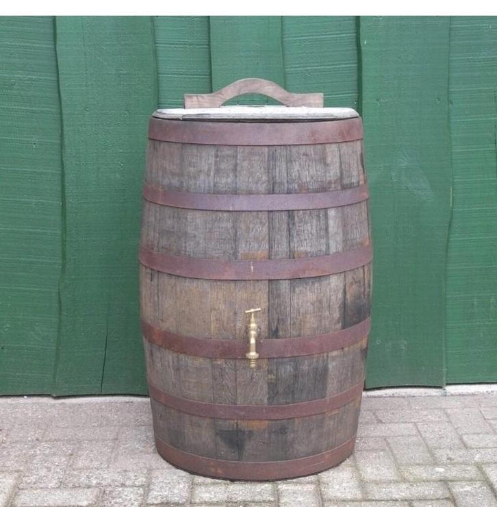 regenton old look 200ltr inclusief messing kraantje deksel, Tuin en Terras, Regentonnen, Nieuw, Hout, 150 liter of meer, Ophalen