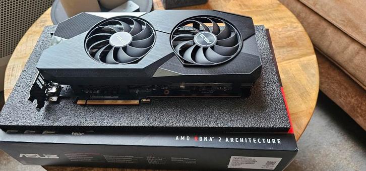 Asus Radeon RX 6750 XT videokaart, Computers en Software, Videokaarten, Gebruikt, AMD, PCI-Express 4.0, GDDR6, HDMI, DisplayPort