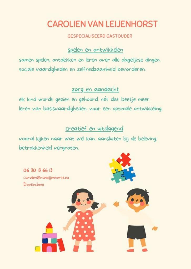 Gespecialiseerd Gastouder, Vacatures, Vacatures | Thuiswerk, HBO, Vanaf 10 jaar, Overige vormen