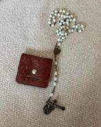 Franse antieke rozenkrans met etui, Ophalen of Verzenden