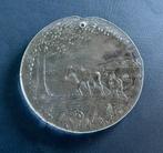 Vintage glazen raamhanger / suncatcher boerenleven, Antiek en Kunst, Ophalen of Verzenden