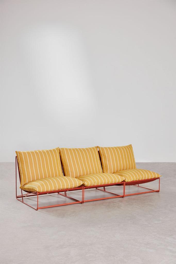 Sklum Amaro tuinstoel - ongebruikt (driedelige set), Huis en Inrichting, Stoelen, Nieuw, Eén, Metaal, Stof, Overige kleuren, Ophalen