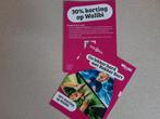 Kortingbon Atractiepark Walibi 30% max 4 p.geldig t.m 4janua, Tickets en Kaartjes, Drie personen of meer, Kortingskaart