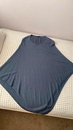 Poncho cashmere 100%, Kleding | Dames, Ophalen of Verzenden, Gedragen, Maat 42/44 (L), Blauw