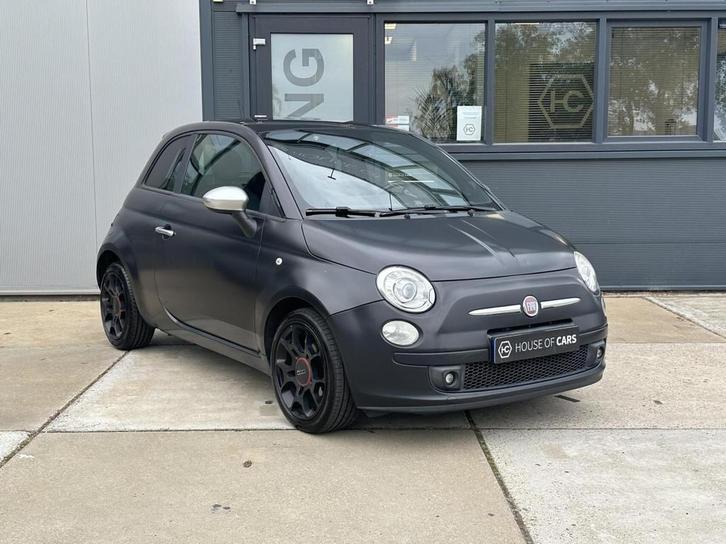 Fiat 500 0.9 TwinAir BlackJack Clima Pano Xenon Leder PDC, Auto's, Fiat, Bedrijf, Te koop, ABS, Airbags, Airconditioning, Alarm