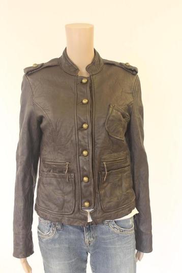 Cheryl Woman bruin leren jasje maat 38 beschikbaar voor biedingen