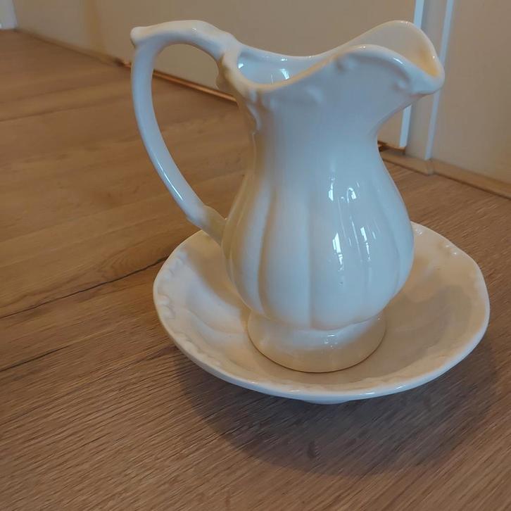 Vintage wasstel - kan en waskom, Antiek en Kunst, Antiek | Servies los, Ophalen of Verzenden