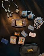 Gameboy Advance incl., Ophalen of Verzenden, Gebruikt, Game Boy Advance, Met beschermhoes of tas