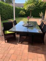 Tuintafel en stoelen Borek, Tuin en Terras, Ophalen, Gebruikt, Rechthoekig, Wicker