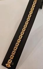 14 karaats gouden Panter schakel armband geelgoud 19 cm, Ophalen of Verzenden, Zo goed als nieuw, Goud, Goud