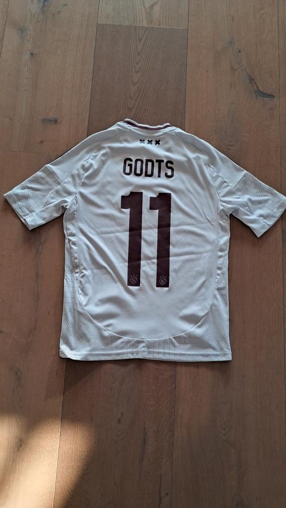 Ajax 3trd shirt Mika Godts origineel mt 164, Maat XS of kleiner, Ophalen of Verzenden, Zo goed als nieuw, Shirt