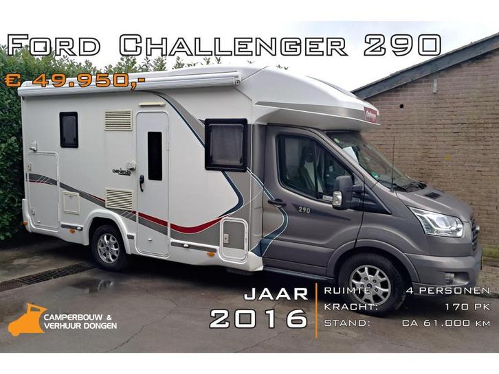 Ford Challenger Genesis 290 Special Edition halfintergraal, Caravans en Kamperen, Campers, Bedrijf, tot en met 4, Half-integraal