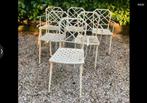 6x Brown Jordan.Chairs faux bamboo, seventies, Ophalen of Verzenden, Gebruikt, Aluminium