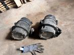 2x massief aluminium industriële spot, lamp, Ophalen of Verzenden, Zo goed als nieuw, Minder dan 50 cm