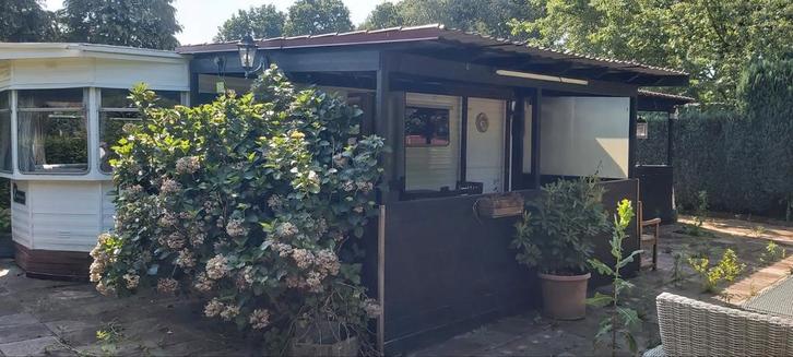 Houten overkapping met metalen dak - zelf demonteren, Tuin en Terras, Overkappingen, Ophalen of Verzenden