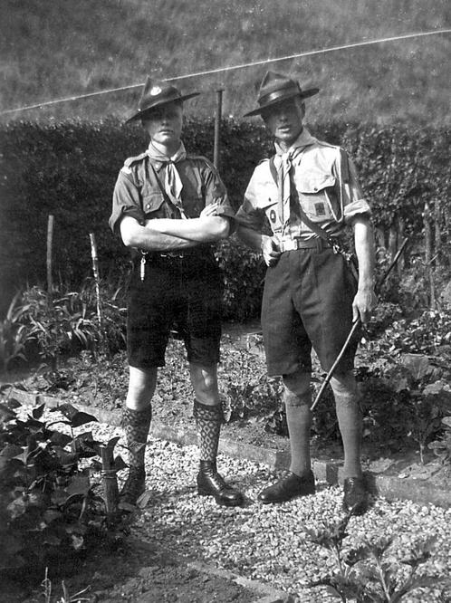 foto padvinders uit 1947, Verzamelen, Foto's en Prenten, Zo goed als nieuw, Foto, Overige onderwerpen, 1940 tot 1960, Ophalen of Verzenden