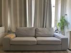 Te koop: grijze Ikea Kvik 3-zits bank, Huis en Inrichting, Banken | Bankstellen, Ophalen, Gebruikt, Driepersoons, 75 tot 100 cm