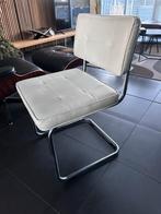 Vintage Bauhaus stijl stoel-wit kunstleer, Ophalen, Zo goed als nieuw, Wit, Eén