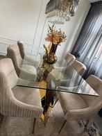 Prachtige glazen eettafel van het merk kare design, Ophalen of Verzenden, Zo goed als nieuw