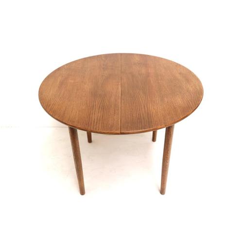 Vintage verlengbare eettafel jaren '60 '70 retro midcentury, Huis en Inrichting, Tafels | Sidetables, Gebruikt, 25 tot 50 cm, 100 tot 150 cm