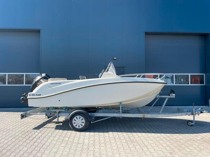 Quicksilver 505 Open Activ, Watersport en Boten, Vis- en Consoleboten, 70 pk of meer, 3 tot 6 meter, Benzine, Buitenboordmotor