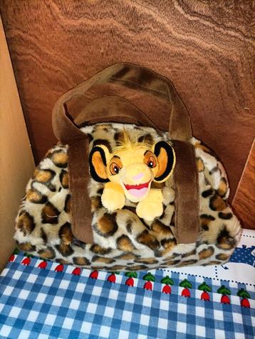 Disneyland Lion King tas met tijger print en Simba knuffel  beschikbaar voor biedingen