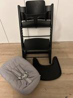 Stokke Trip Trap Zwart, Kinderen en Baby's, Kinderstoelen, Ophalen, Zo goed als nieuw, Meegroeistoel, Stoelverkleiner