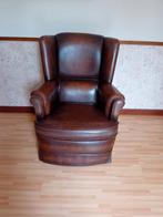 Leren fauteuil, Ophalen, Zo goed als nieuw, Leer