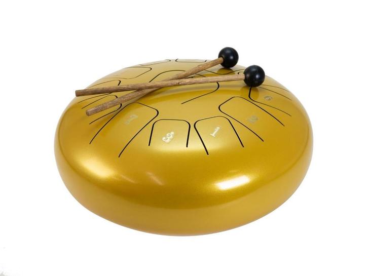 DIMAVERY TD-12 Steel Tongue Drum gold, Muziek en Instrumenten, Percussie, Nieuw, Melodische percussie, Ophalen of Verzenden